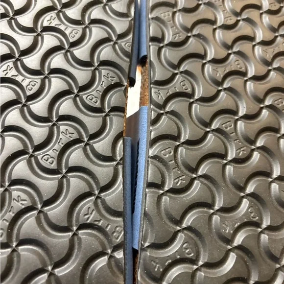 Birkenstock womens 39 new in box Sydney Bs Soft Birki Vegan Elemental Blue - Picture 4 of 5